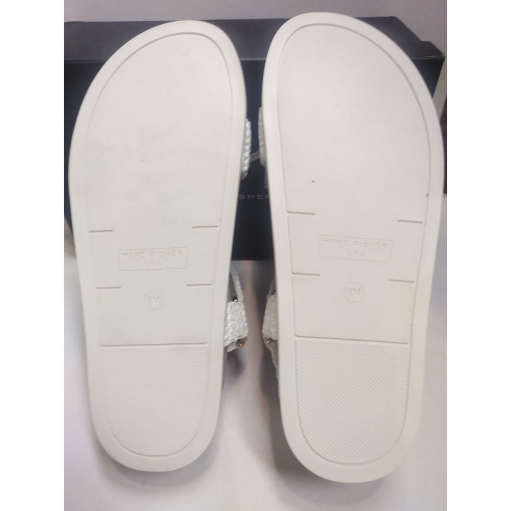 Marc Fisher LTD White Crochet Platform Sport Sandals Womens Size 8M Adjustable - Picture 7 of 9